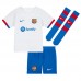 Barcelona Marcos Alonso #17 Koszulka Wyjazdowych Dziecięca 2023-24 Krótki Rękaw (+ Krótkie spodenki)